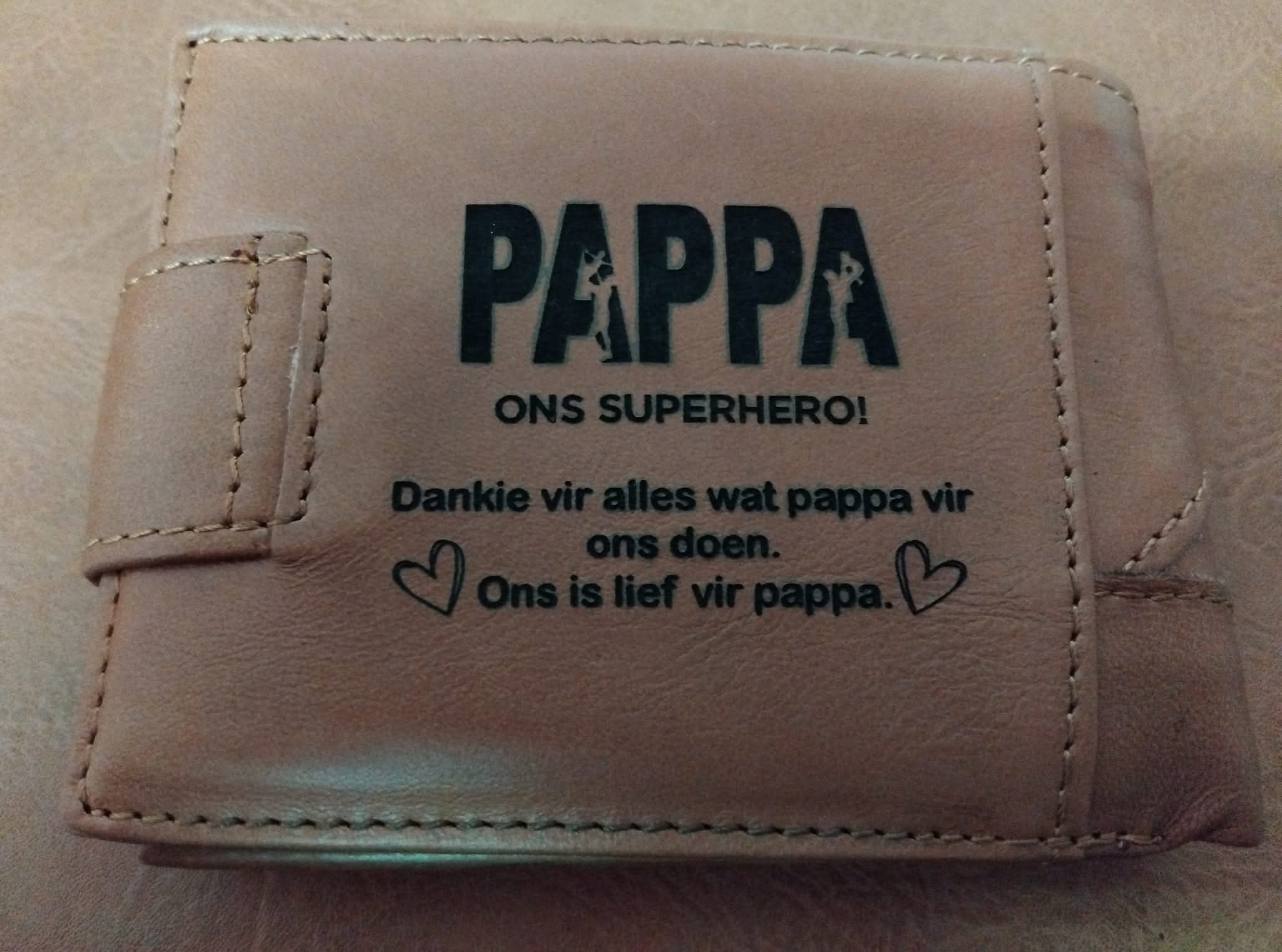 Engraved Leather Wallet